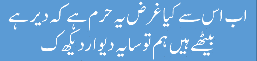 poetry in urdu 2 lines