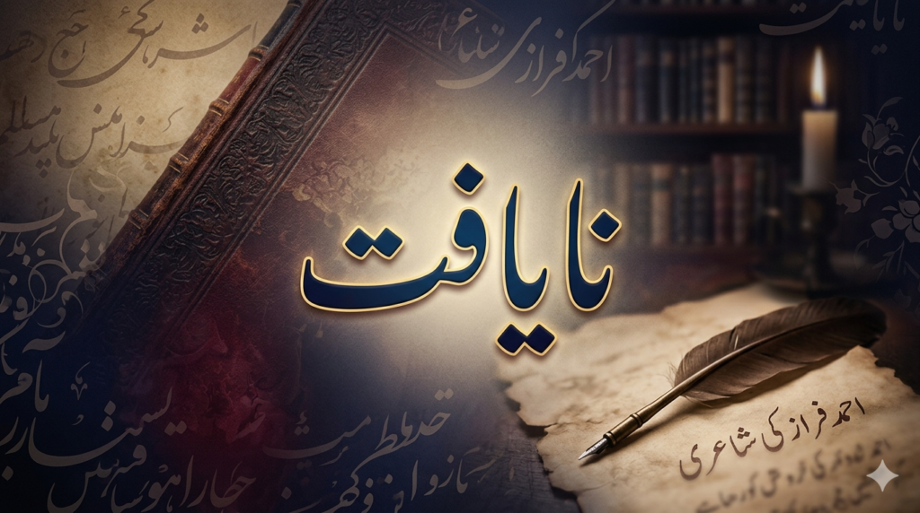 احمد فراز کا شعری مجموعہ "نایافت": ایک تفصیلی جائزہ اور پی ڈی ایف ڈاؤن لوڈ 2 احمد فراز کا شعری مجموعہ "نایافت": ایک تفصیلی جائزہ اور پی ڈی ایف ڈاؤن لوڈ
